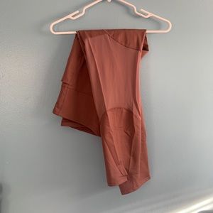 Mesh panel yoga leggings